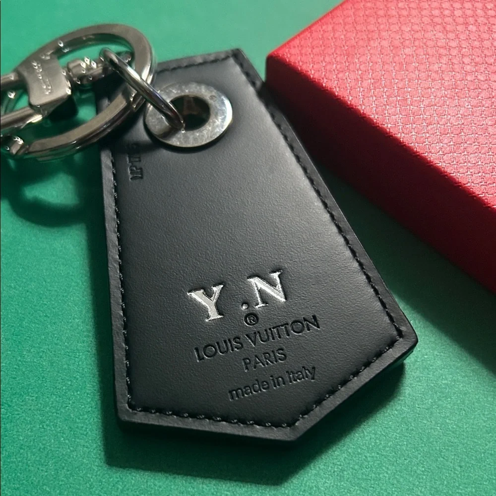 79. Louis Vuitton Monogram Eclipse Key Holder/Charm with COA